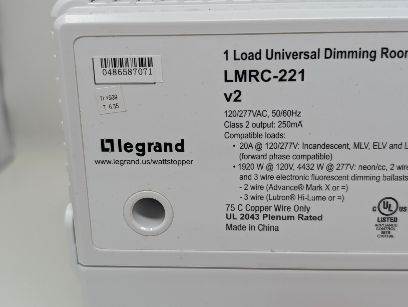 Legrand Wattstopper LMRC-221 v2 Universal Dimming Room Controller (59)