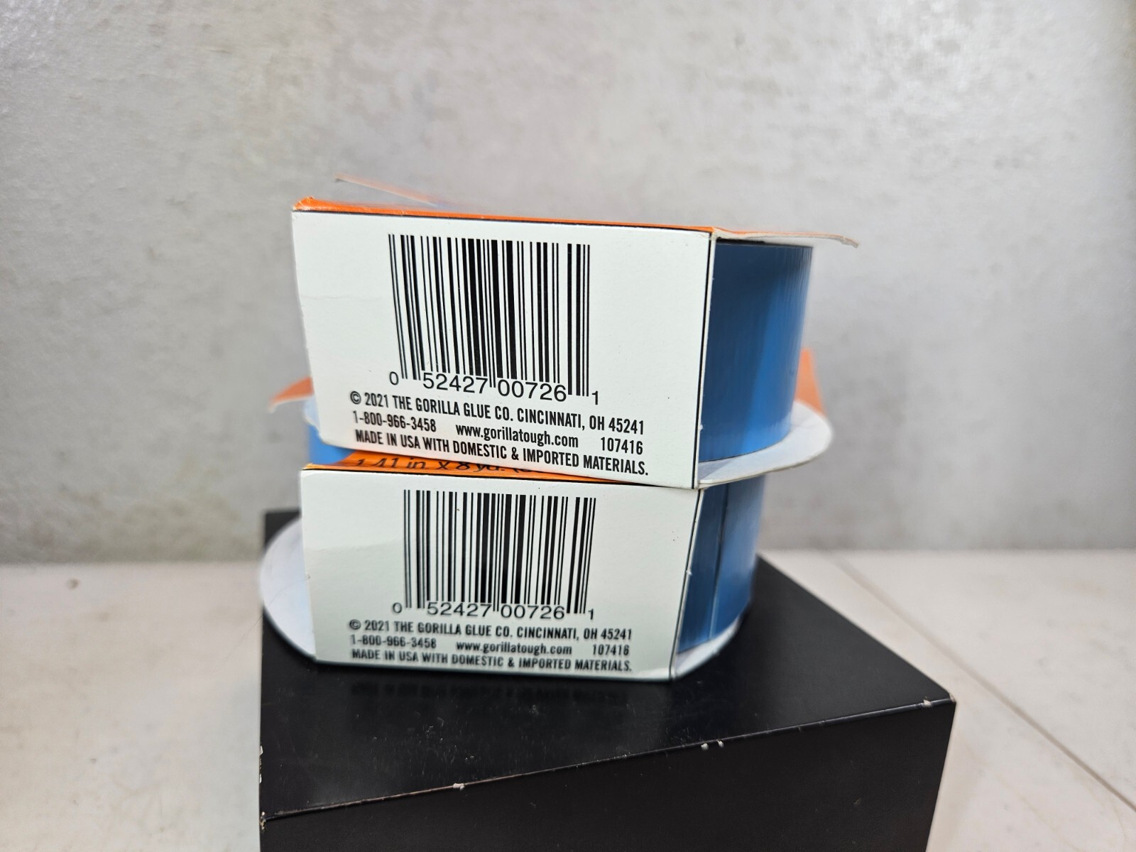 Gorilla Double-Sided Tape, 1.41″ x 8 yd, Gray | 2 PACK – NEW – FAST SHIP!💨✅