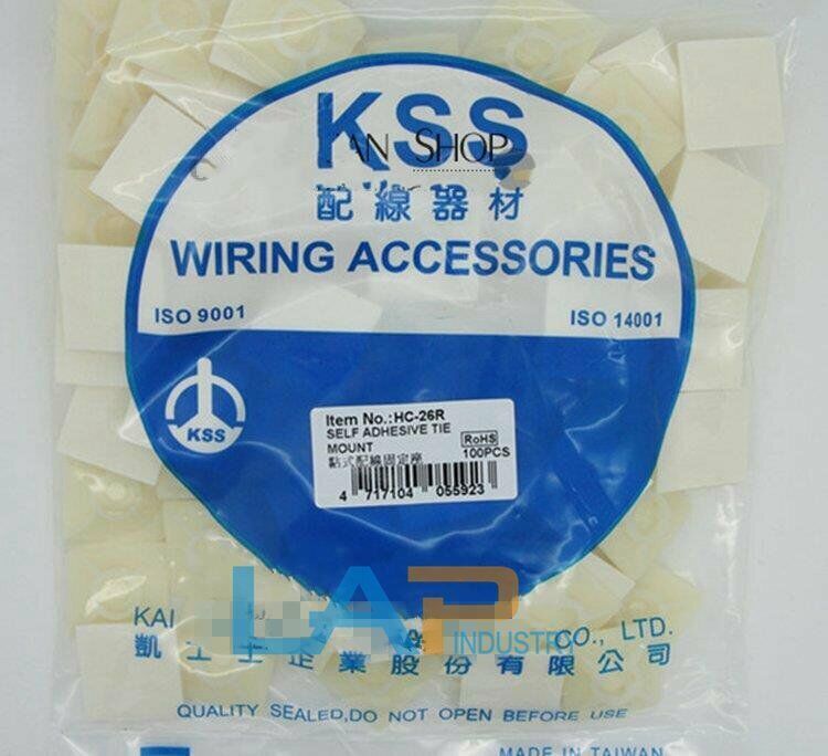 New For KSS HC26R Sticky Wiring Mount HC-26R 100pcs/pack