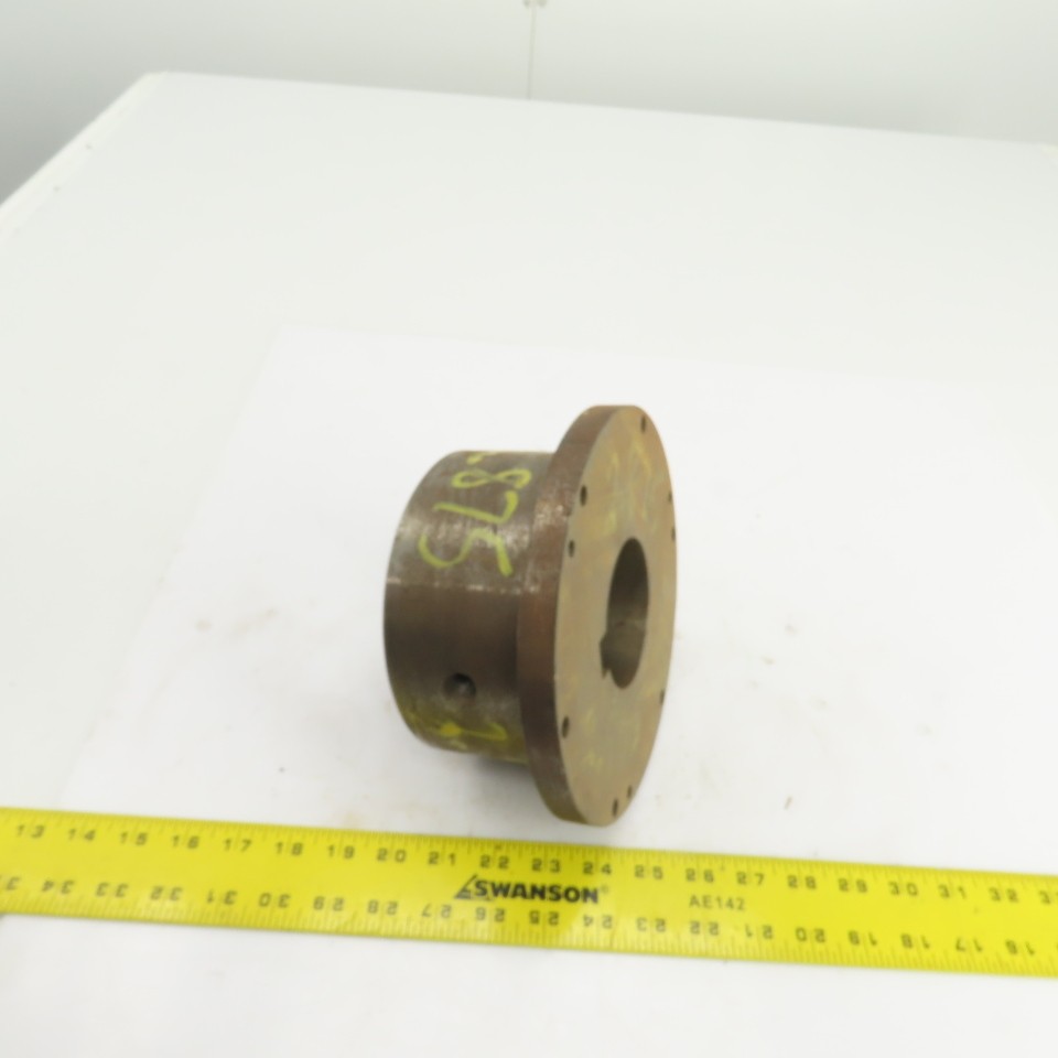 Flanged Coupling Hub Sleeve 2.875″ Shaft 7-7/8″ Flange OD 3/4″ Key