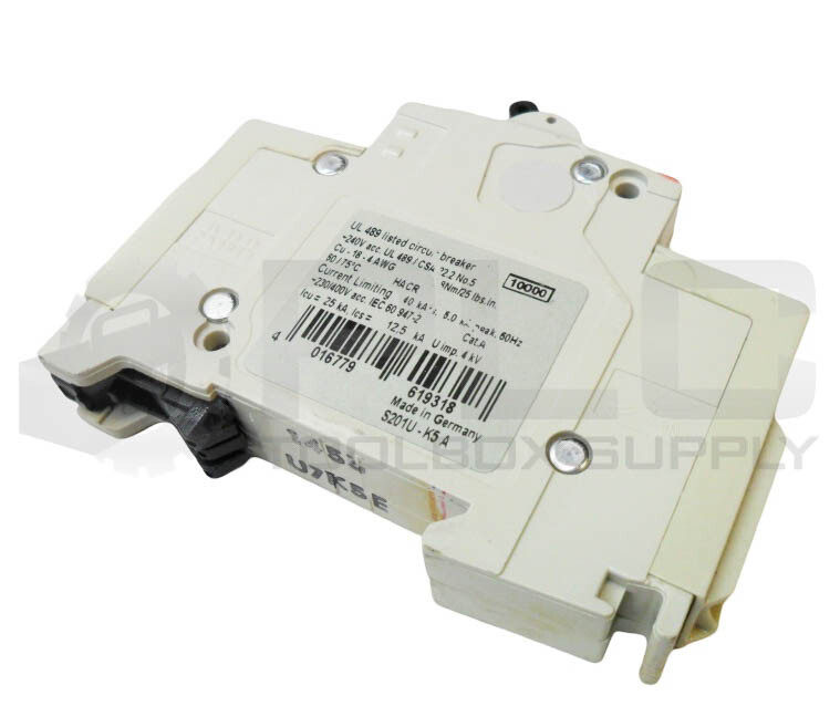 LOT OF 5 ABB S201U K5A CIRCUIT BREAKER 240V 5A 50/60HZ