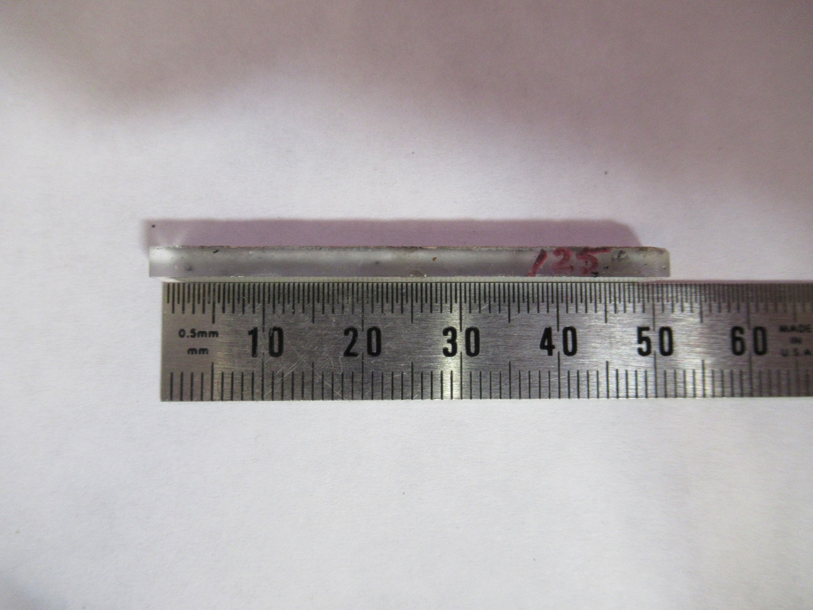 NLO NON LINEAR OPTICS LITHIUM NIOBATE CRYSTAL BAR ELECTRODED AS PICTURED 96-B-13