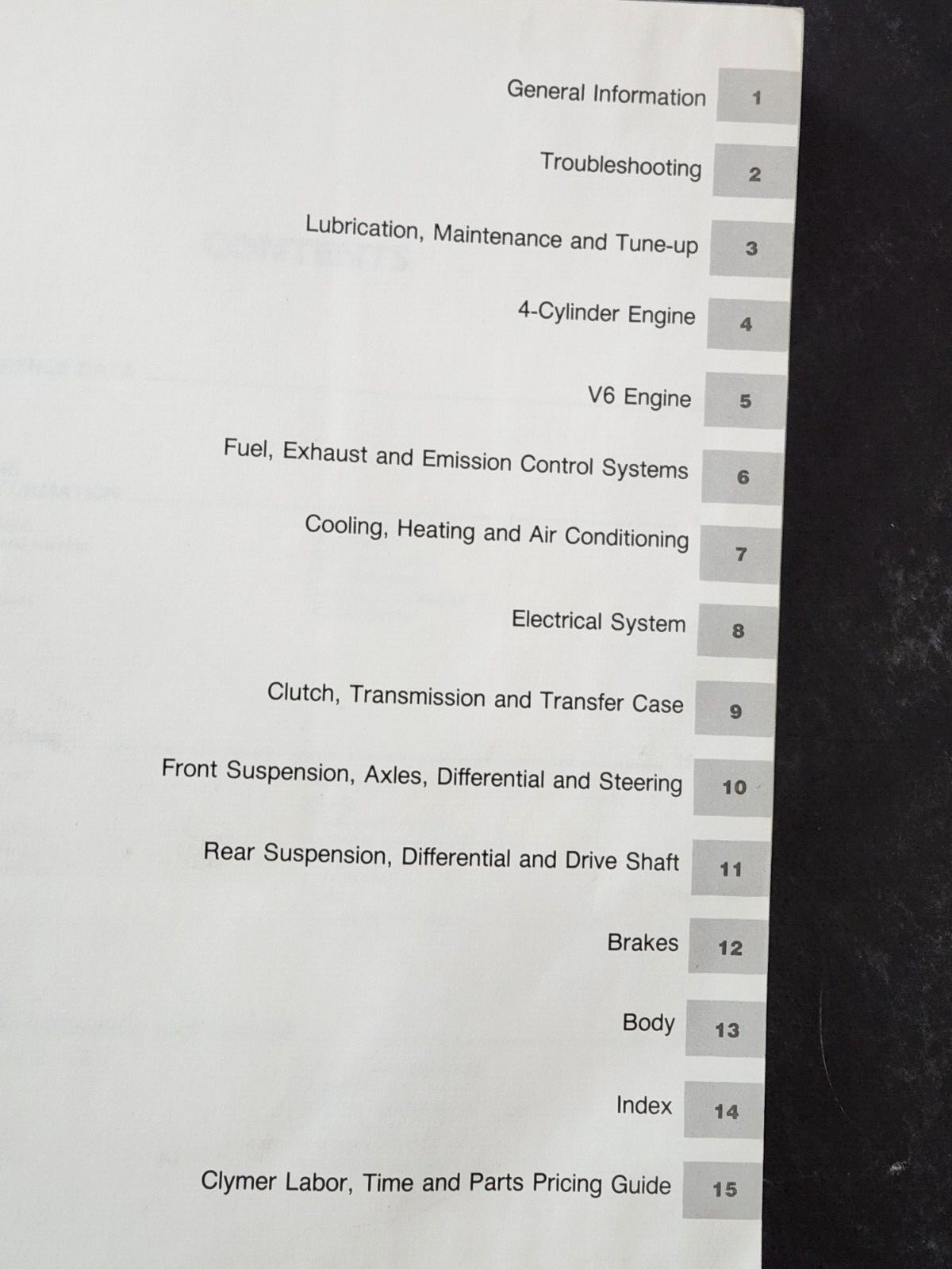 Chevy and GMC Two and Four-Wheel Drive Mid-Size: Clymer Pub. 1st Edition 1986