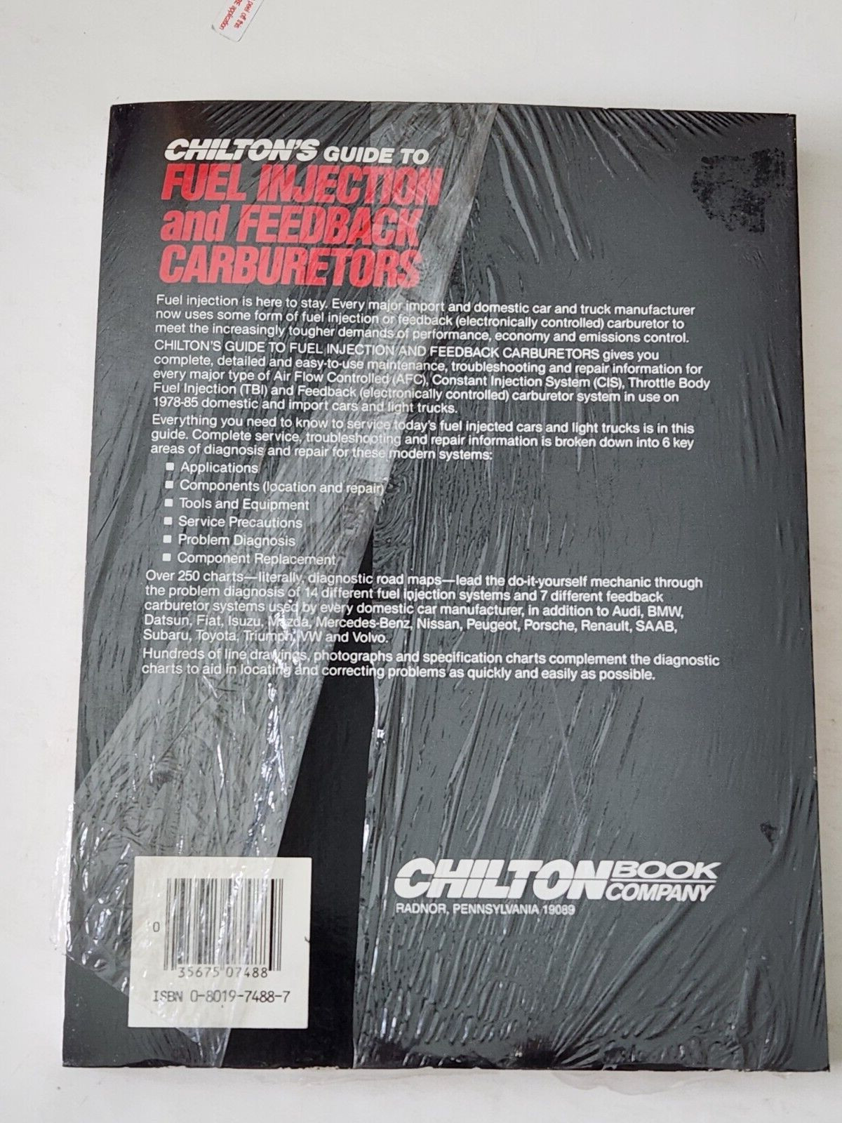 Chilton’s Guide to Fuel Injection and Feedback Carburetors: Chilton Book Co 1985