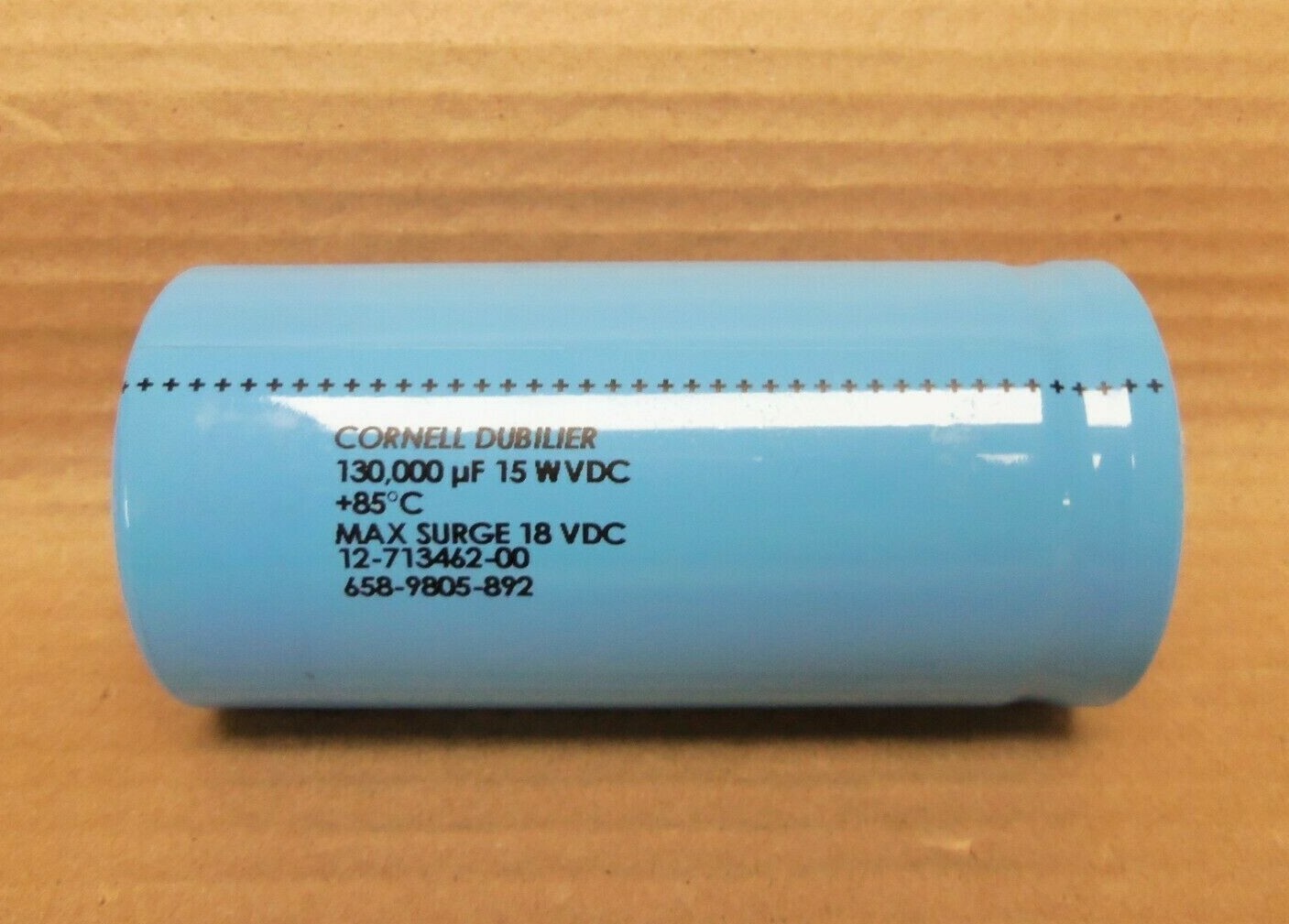 Cornell Dubilier 658-9805-892 12-713462-00 130,000 uF 15WVDC Capacitor KMGM