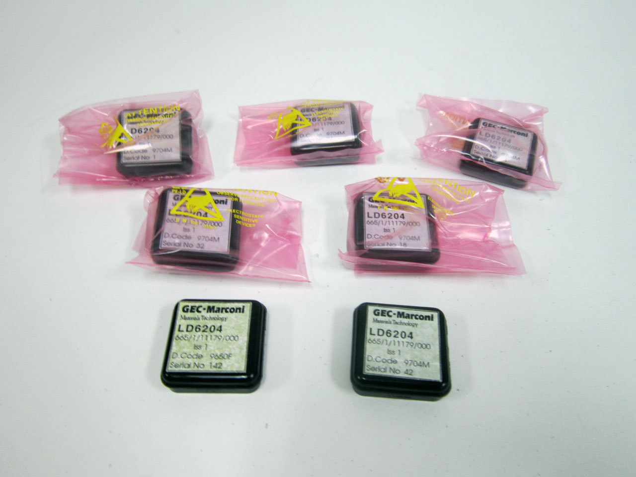 7X GEC-MARCONI LD6204 665/1/11179/000 DIODE