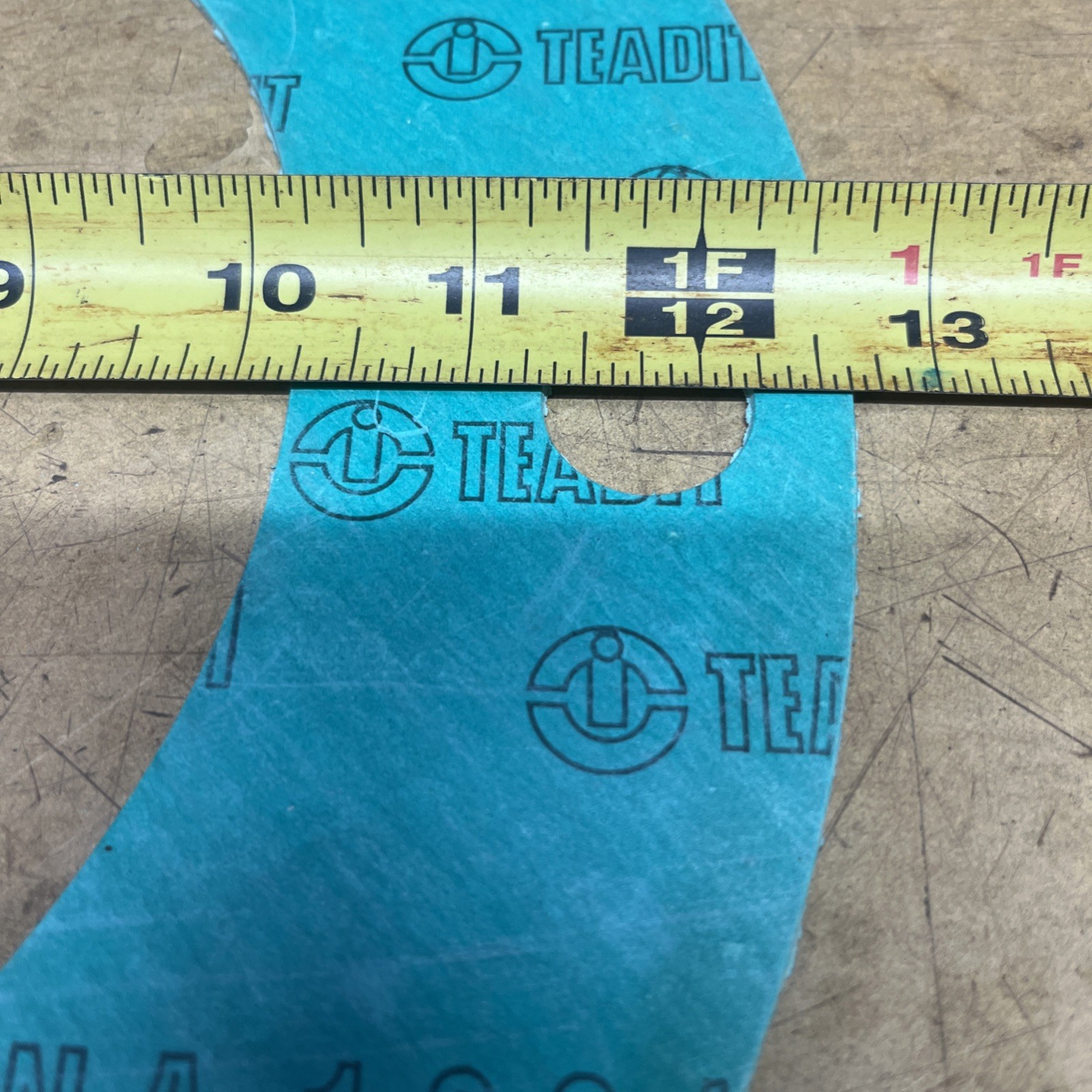8″ Teadit NA-1001 Full Face 1/8″ 8″ Flange To Flange Flat Gasket