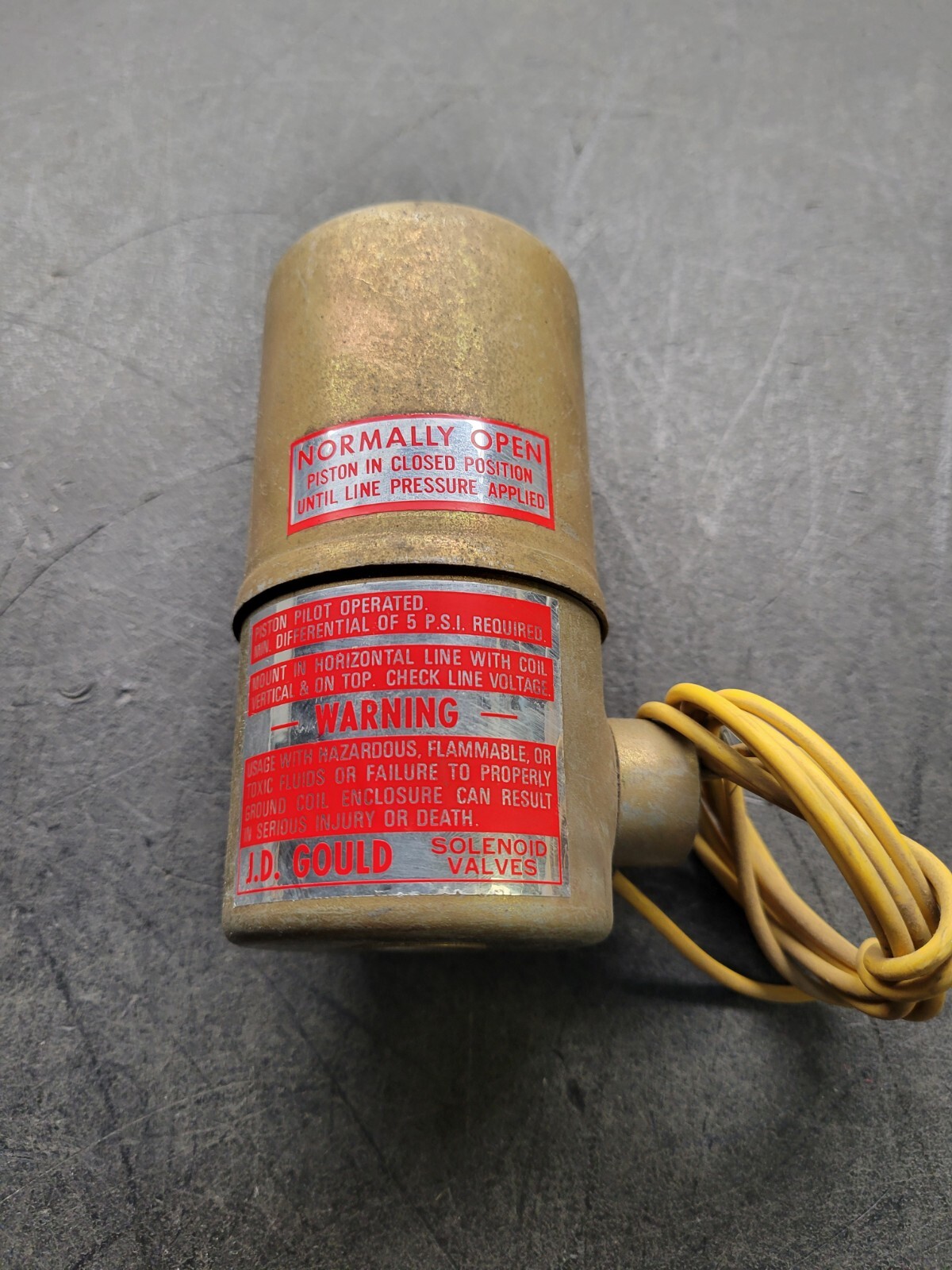 Gould Valve QR Solenoid Valve.