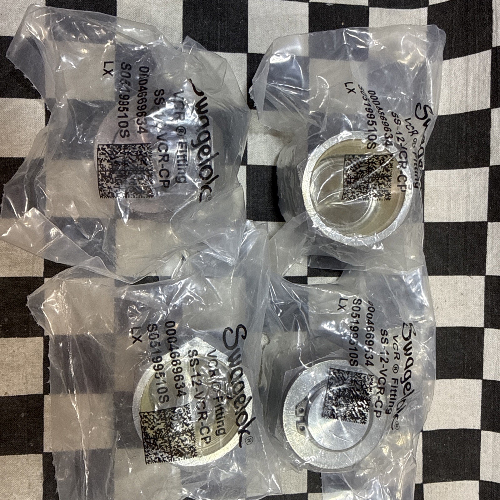 SWAGELOK SS-12-VCR-CP, SS12VCRCP, NUT 3/4″ VCR, LOT OF 2, SHIPSAMEDAY#115F9