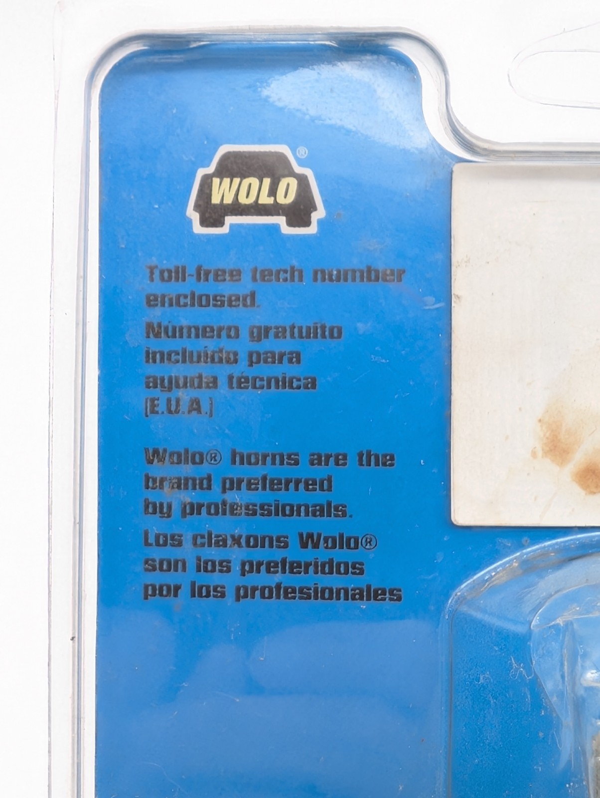 New WOLO 300-2T Disc Horn Low Tone 12-Volt 115 Decibels Universal Silver NIB
