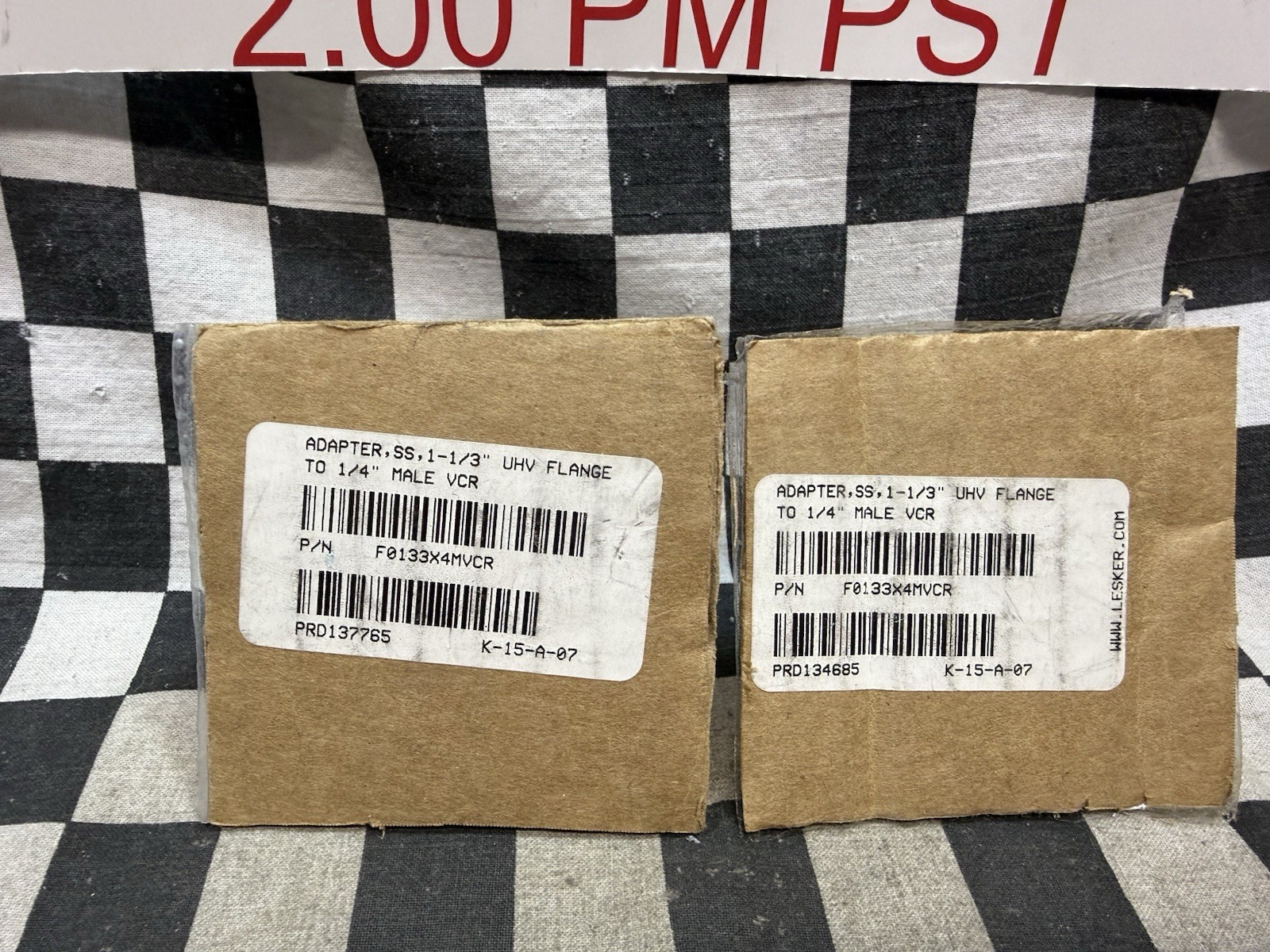 2x Kurt J Lesker ADAPTER 1-1/3 CF x 1/4″ VCR, F0133X4FVCR, SHIPSAMEDAY#1635Q7