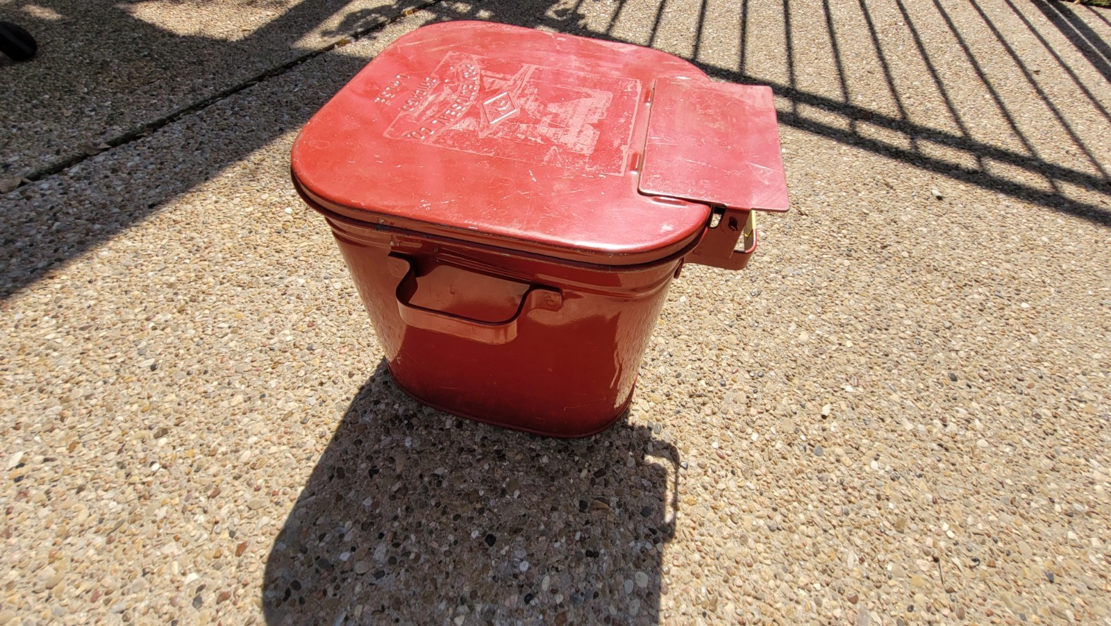 Protectoseal Chicago 1415E – Red Fire Can – Vintage