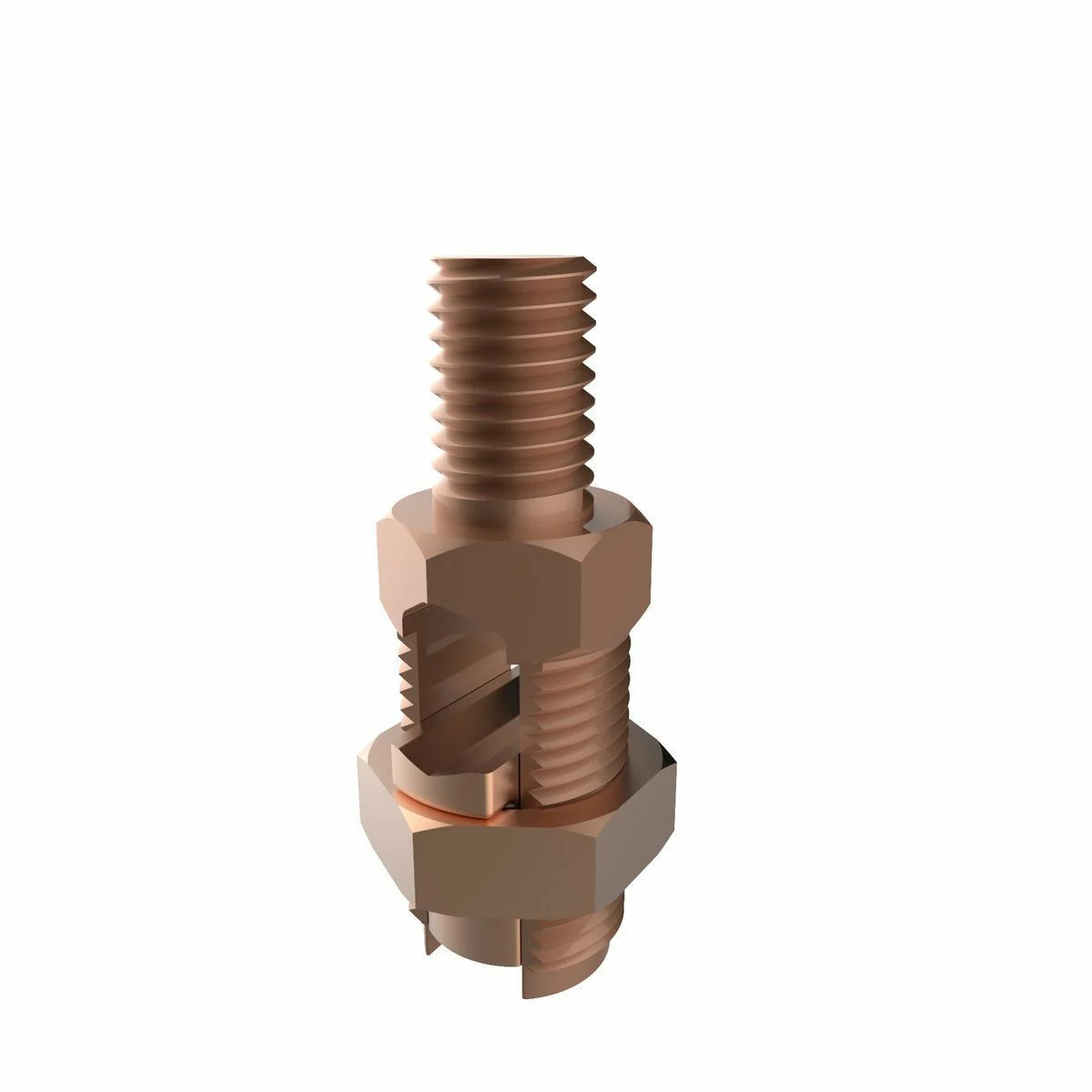 Burndy K2C23 Grounding Connector, Cable to Flat, 8-2 AWG / 10-1 AWG, 3/8 Stud