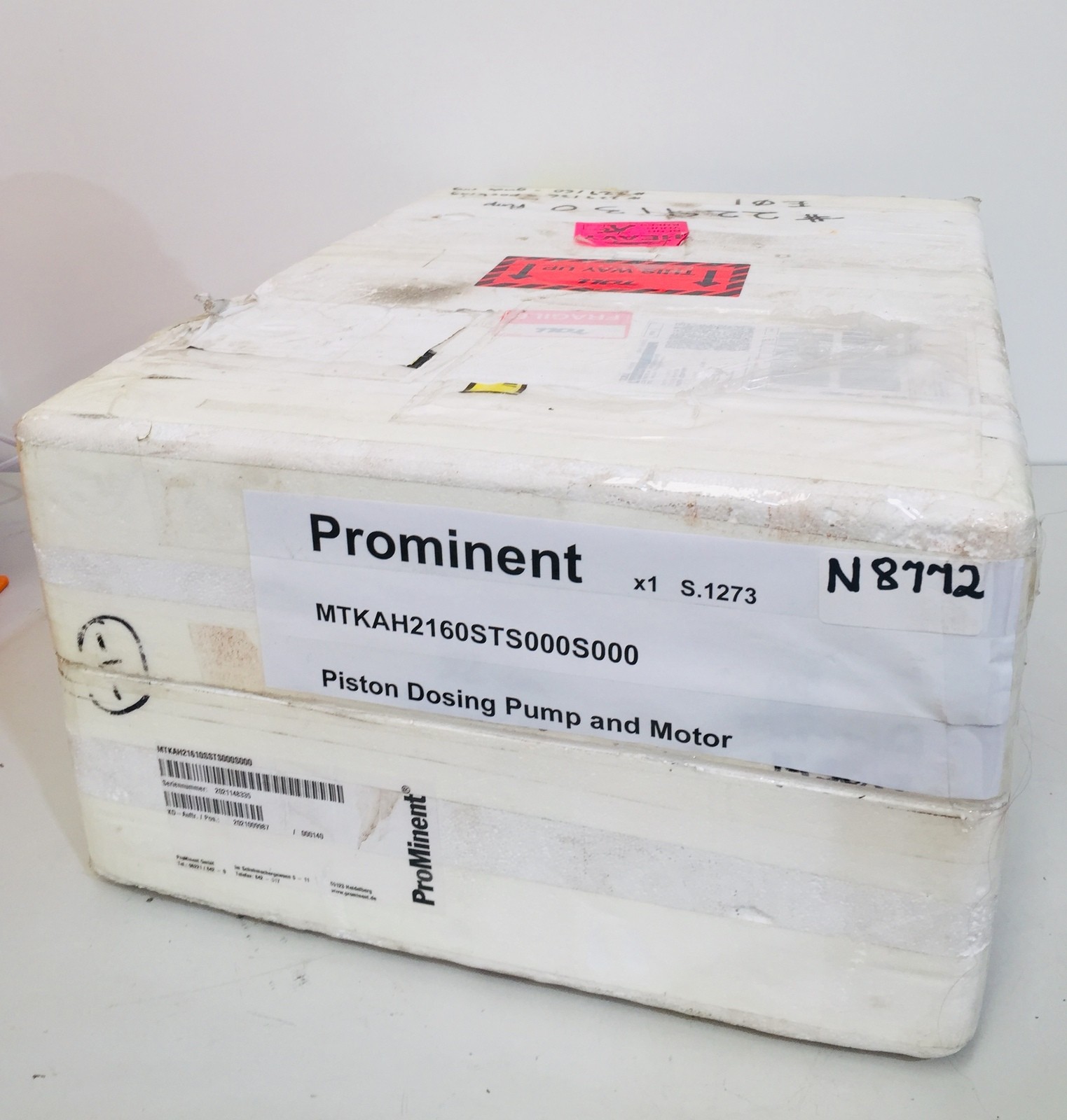Prominent Meta MTKa MTKAH2160STS000S000 Piston Dosing Pump and Motor