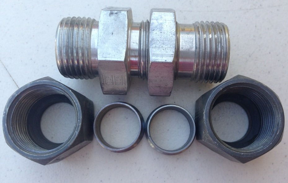 LOT OF 3, PARKER Bulkhead Union 3/4″, 12-12 WBZ-SS, 1212WBZSS, SHIPSAMEDAYR#4