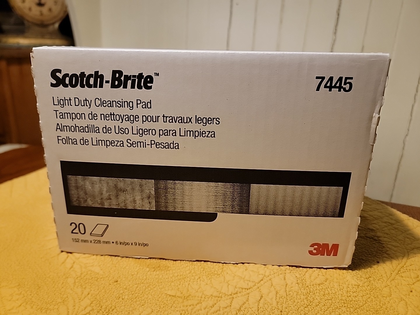 Genuine 3M 7445 Scotch Brite Cleansing Polishing Pads 20 Pack = 0000 Steel Wool