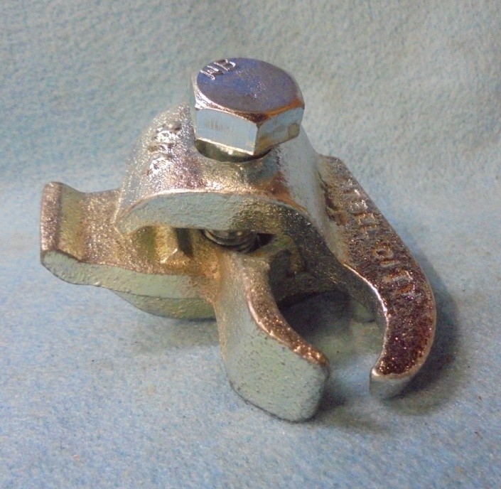 STEEL CITY 3/4″ BEAM CLAMP EDGE TYPE MALLEABLE IRON MATERIAL (LOT OF 2)