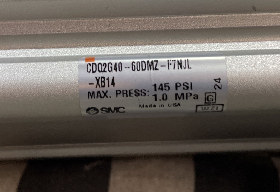 SMC CDQ2G40-60DMZ-F7NJL-XB14, CDQ2G4060DMZF7NJLXB14, cq2-z, COMPACT CYLINDER