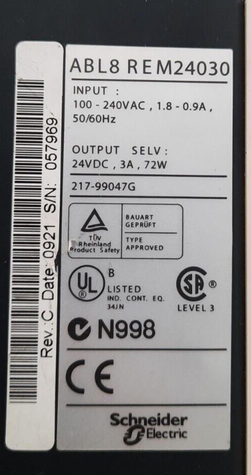 SCHNEIDER ELECTRIC ABL8 REM24030 Power Supply Module