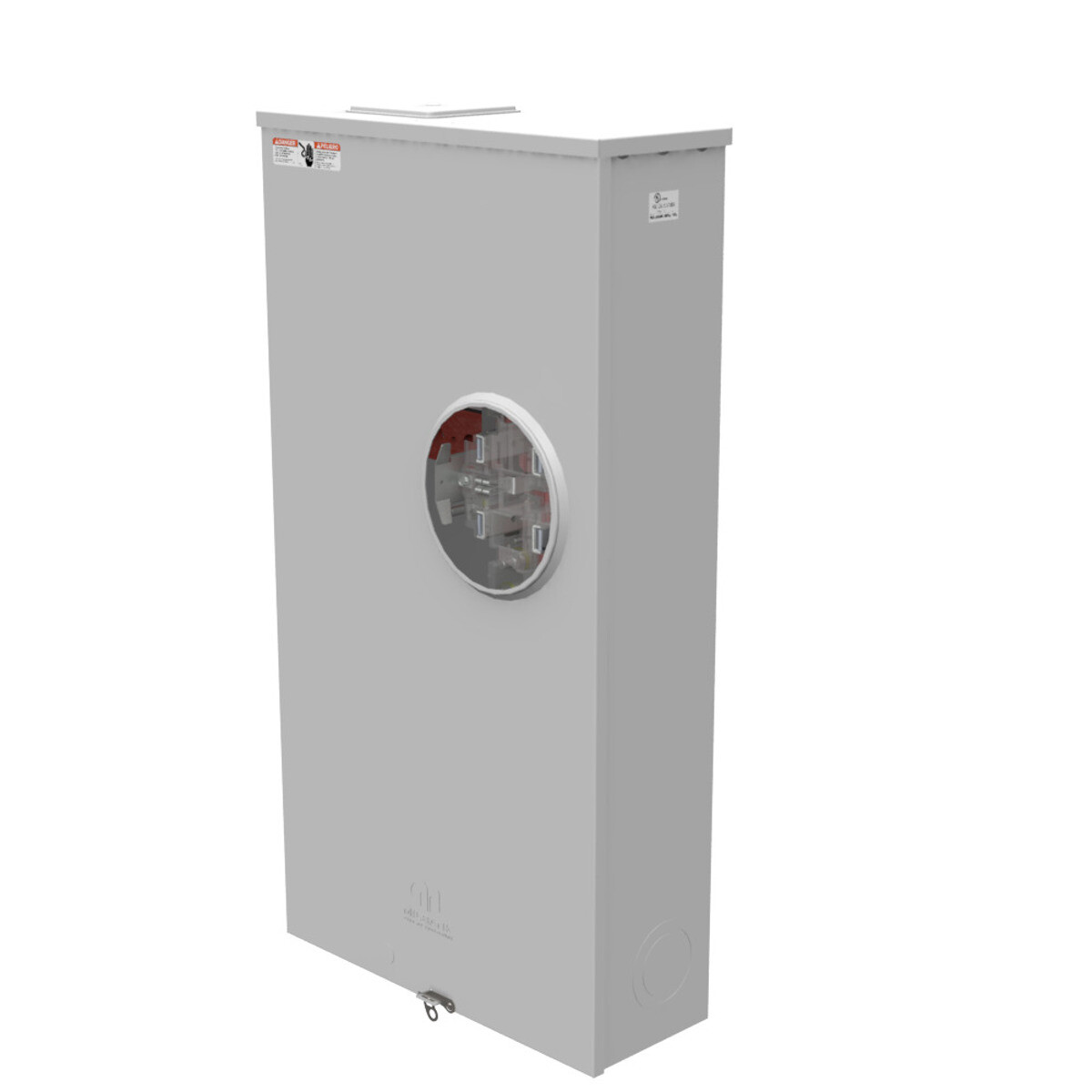 Milbank 320A 1-Phase Meter Socket Ringless Lever 4 Term OH UG 600V