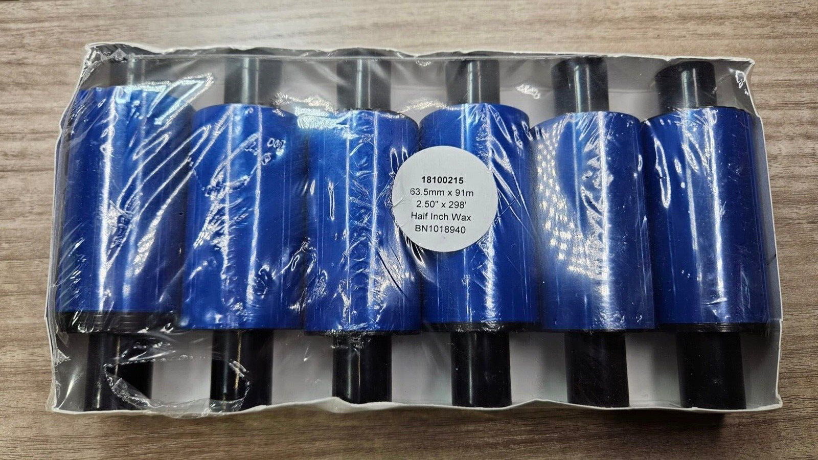18 Thermal Transfer Ribbons Wax/Resin Black 18100215 BB2