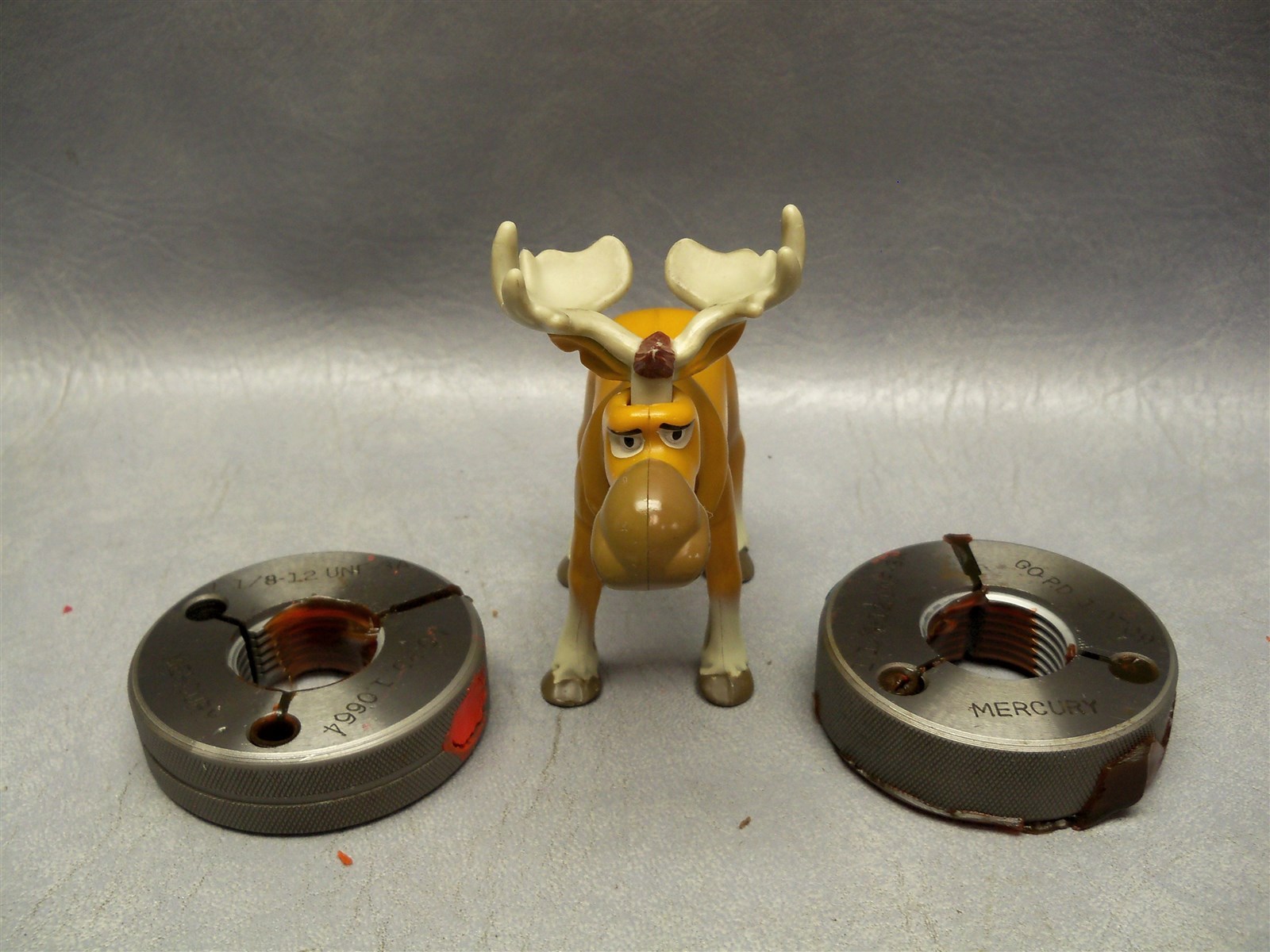 Mercury 1-1/8-12 UNF-3A Go NoGo Lo Threaded Ring Gage Set Set#2