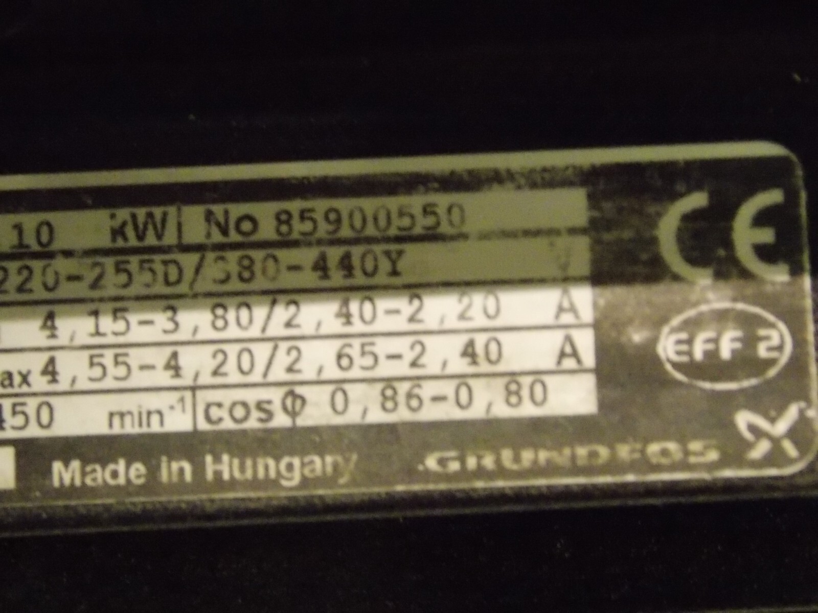 GRUNDFOS SPK4-19/12 A-W-I-AUUV 230v 1.5hp Multi Stage CNC Imersable pump 4m³/h