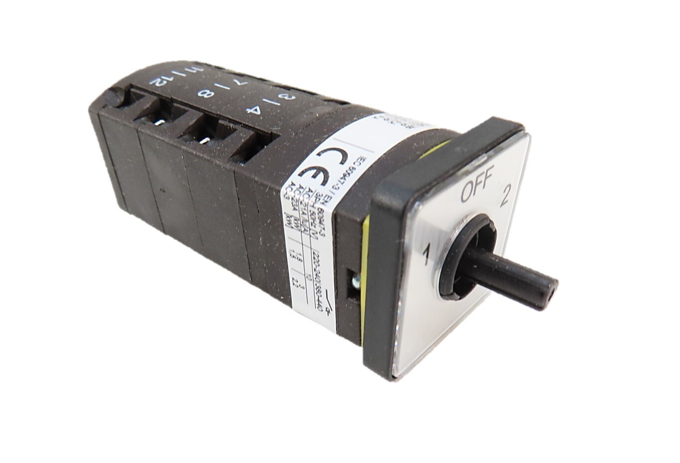 Salzer P110-SE0713 3-Position 1/Off/2 Rotary Cam Switch 10A 3kW 380-440V NEW