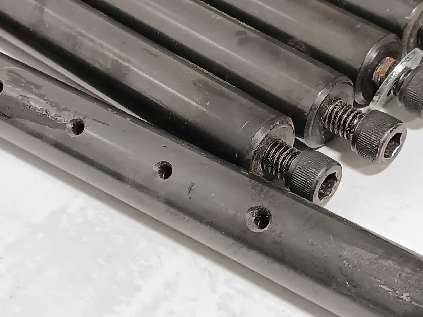 DTP 40 pusher rods for packaging machine, lot of 10steel shafts as shown