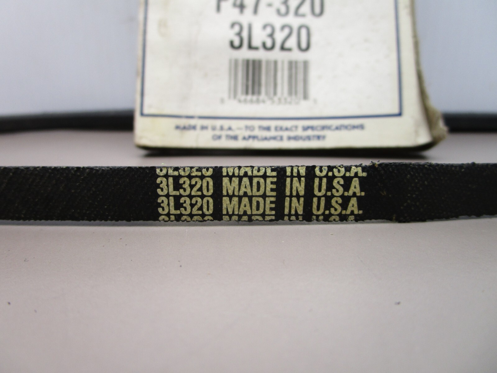 Johnstone P47-320 Torque Tested V-Belt 3L320 USA MADE