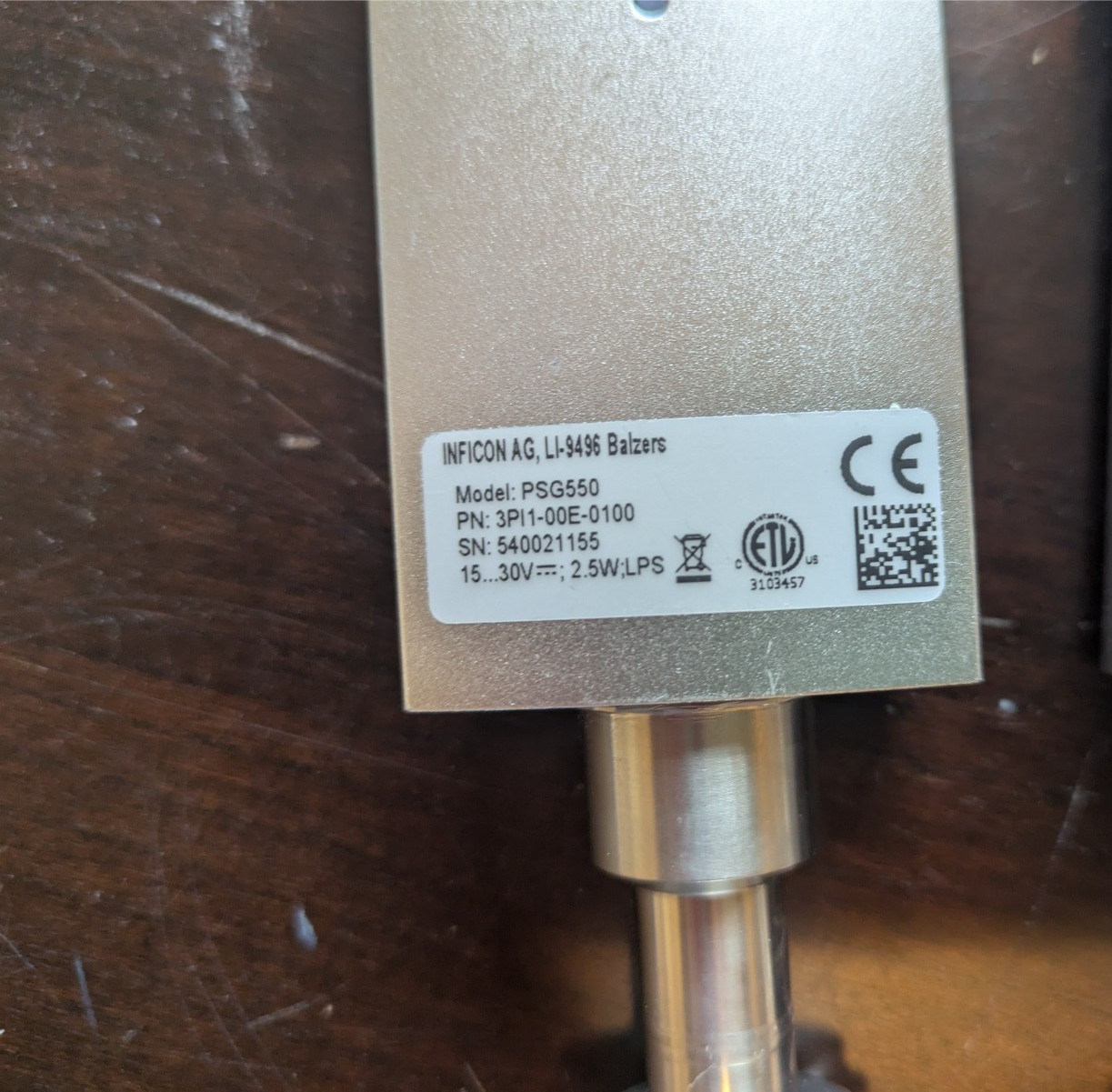 INFICON PSG550 (3PL1-00E-0100)