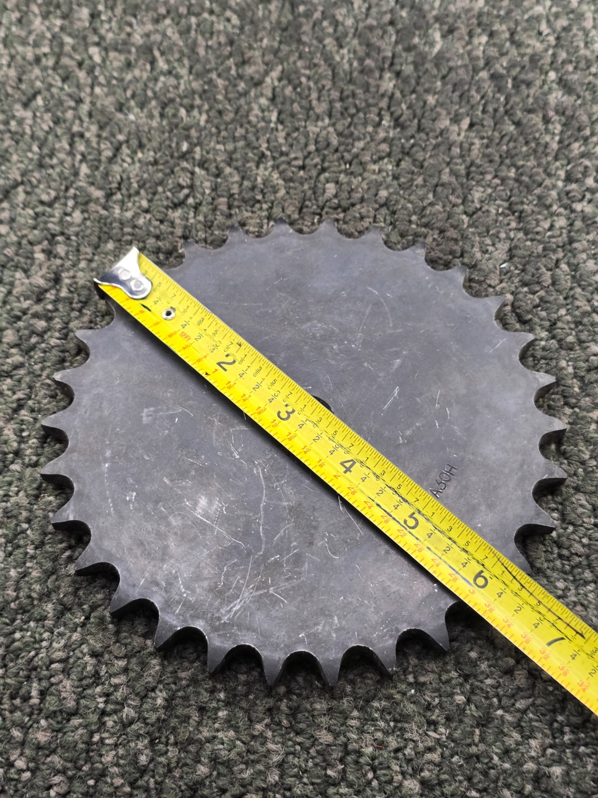 50A30H 30-Teeth A-Type Plate Sprocket #50 Roller Chain 0.71″ Bore x 6-3/8″ OD
