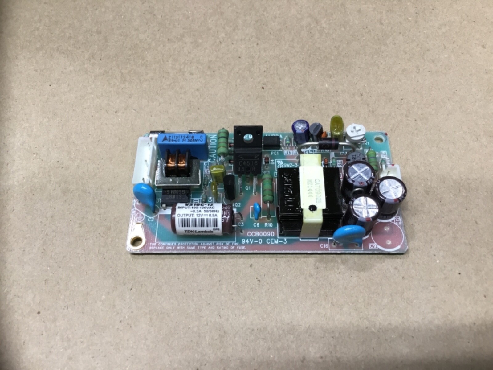 Nemic-Lambda VS10C-12 Input Power Board CCB009D #09Z63