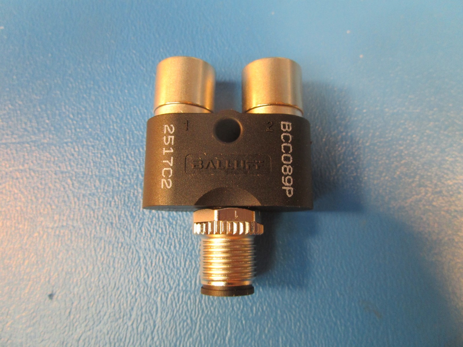 LOT OF 2 BALLUFF BBC089P, (BCC M415-M415-M415-U0003-000), Tee, 1: M12x1-Male