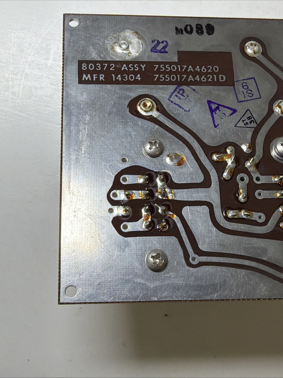 Radio System Circuit Board 80372 ASSY 755017A4620 w/ 2 HI-G RELAYS Mil Surplus!