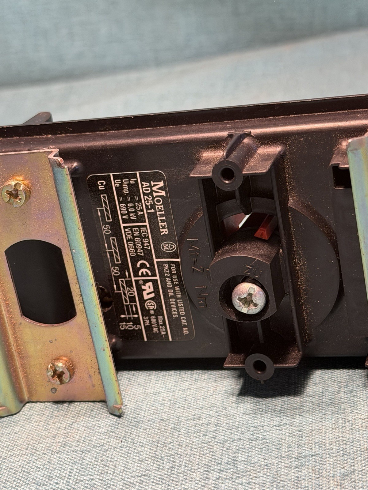 Klockner-Moeller AD 25-1 25A IEC 947m Bus Bar Adapter *FREE SHIPPING*