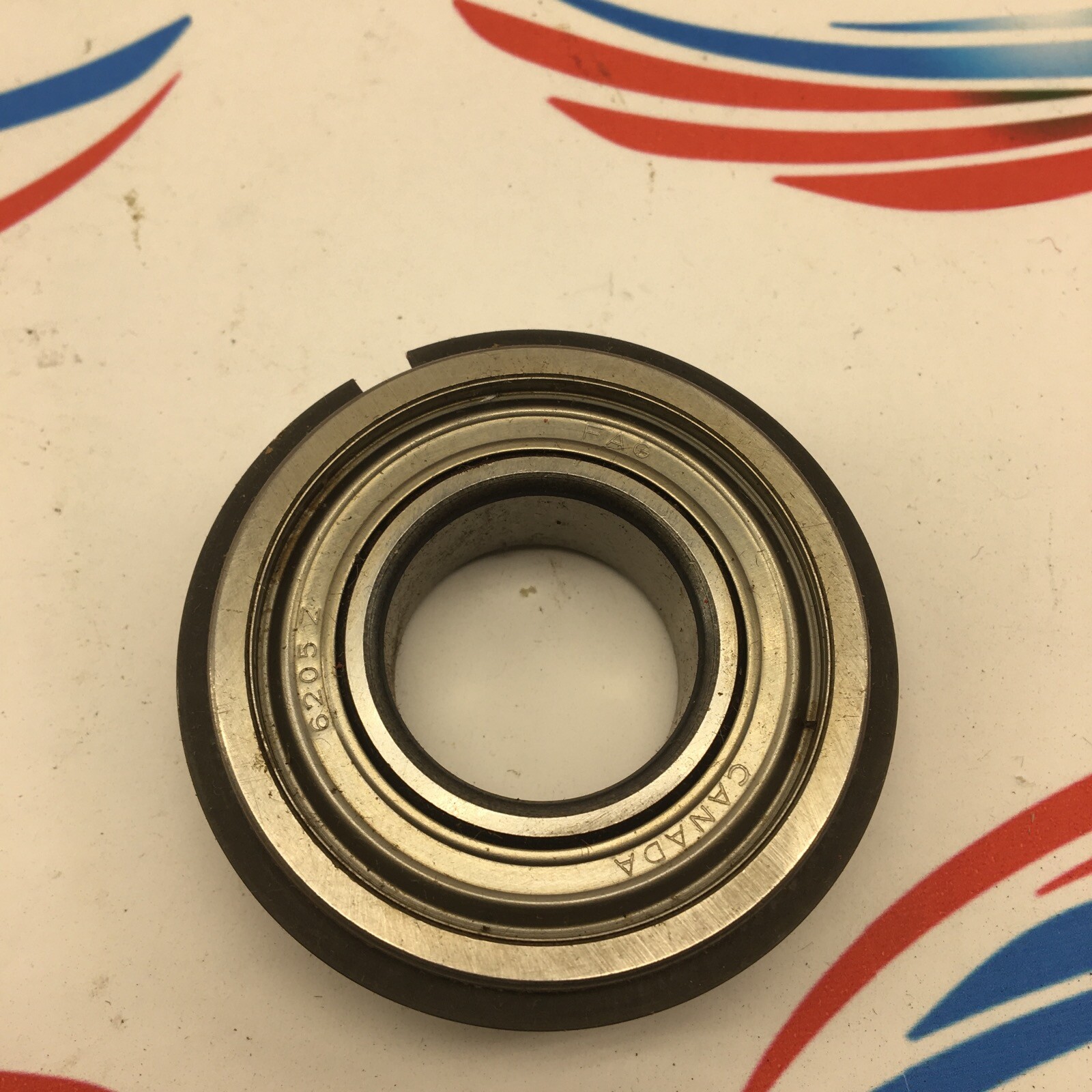 FAG 6205-2Z DEEP GROOVE RADIAL BALL BEARING w/SNAP RING