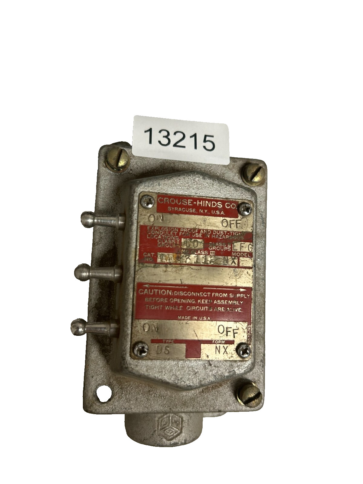 Crouse-Hinds EFS3115NX1 Explosion Proof and Dust-Tight Condulet
