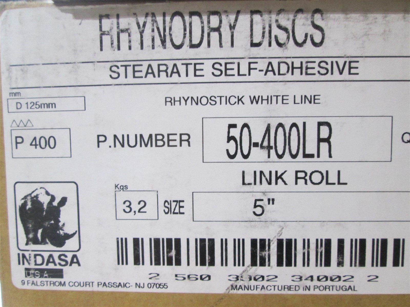 Rhynodry Sanding Discs 5″ Sterate Self-Adhesive PSA 400 Grit Roll of 100