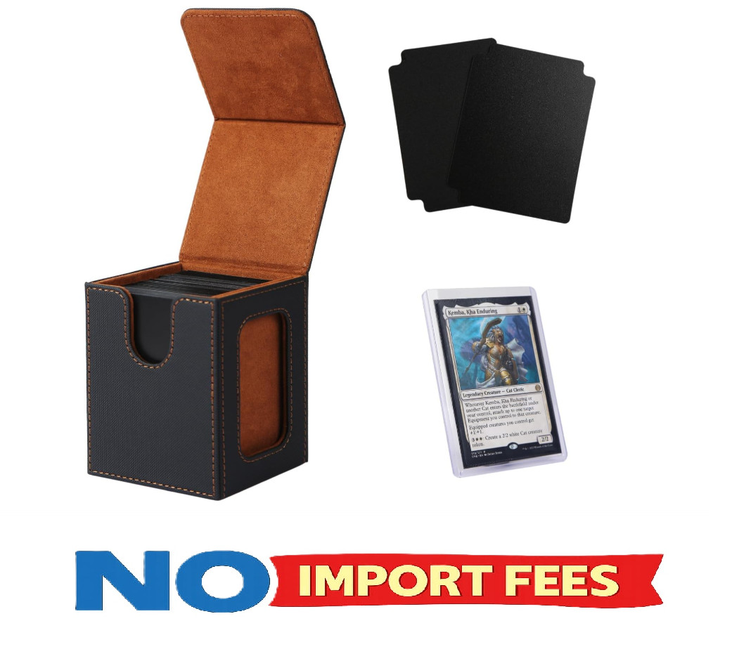 Venssu MTG Deck Box for Commander Display,Card Deck Box Fits 100 Double Sleeved
