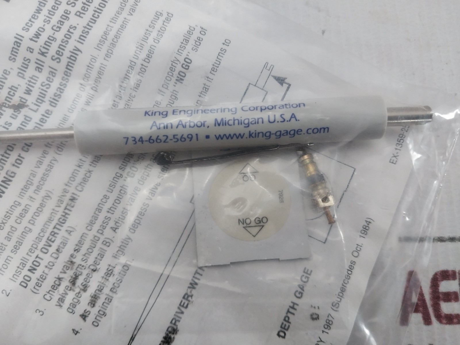 KING ENGINEERING 7334-2 Safe Guard Service Kit REV:B