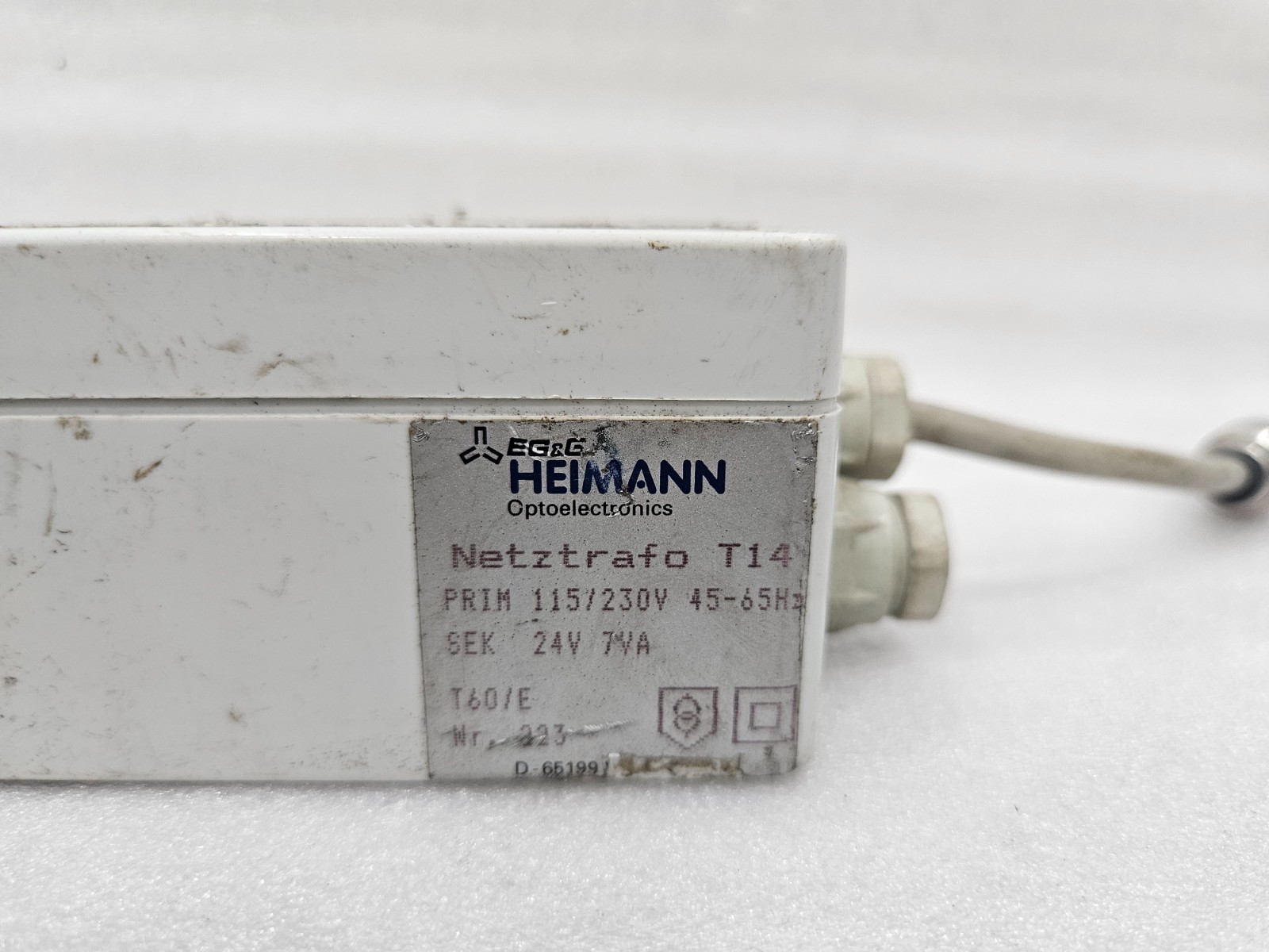 HEIMANN Optoelectronics Netztrafo T14 PPRIM 115/230V 45-65Hz SEK 24V 7VA