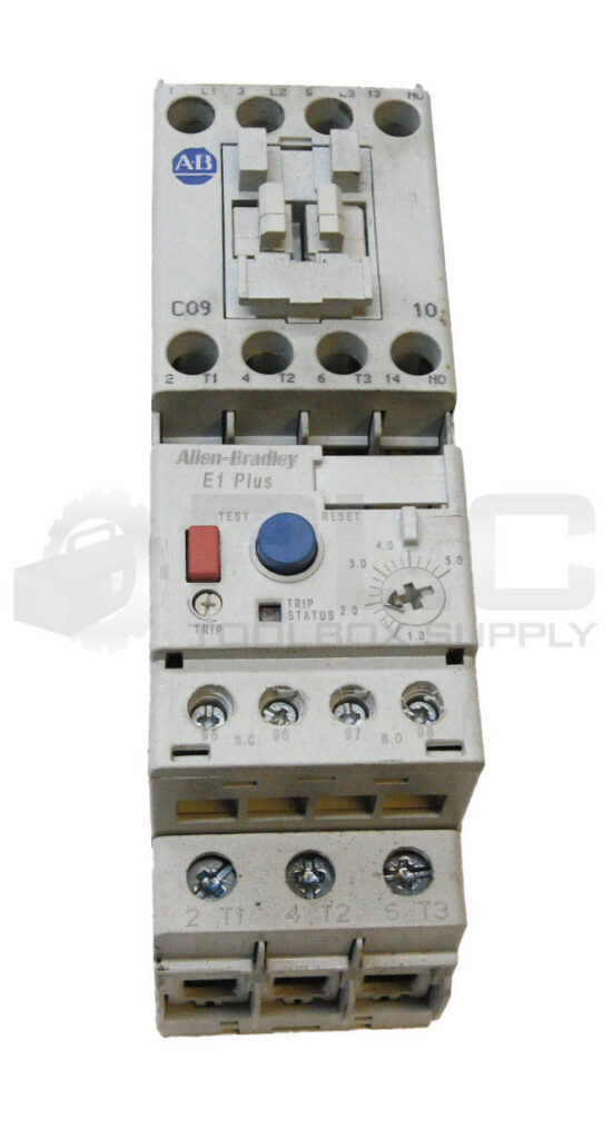 ALLEN BRADLEY 193-EECB /C OVERLOAD RELAY 1.0-5.0A W/ 100-C09*10 /A CONTACTOR