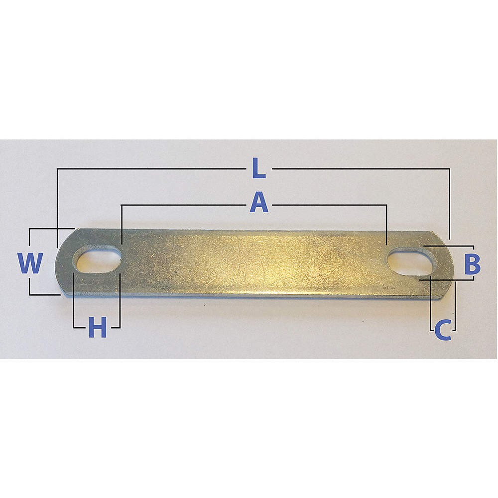 GRAINGER APPROVED U17253.031.0078 U-Bolt Mounting Plate, W 3/4 in,PK10 31KF16