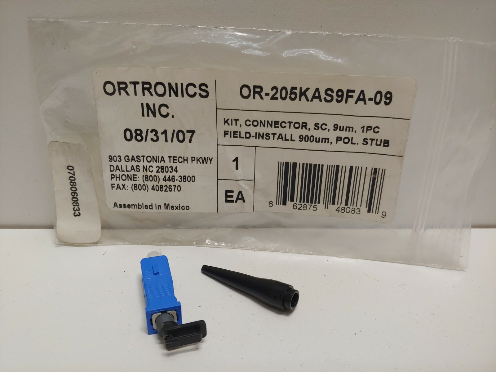 NEW OLD STOCK! ORTRONICS 900UM FIELD-INSTALL CONNECTOR KIT 205KAS9FA-09
