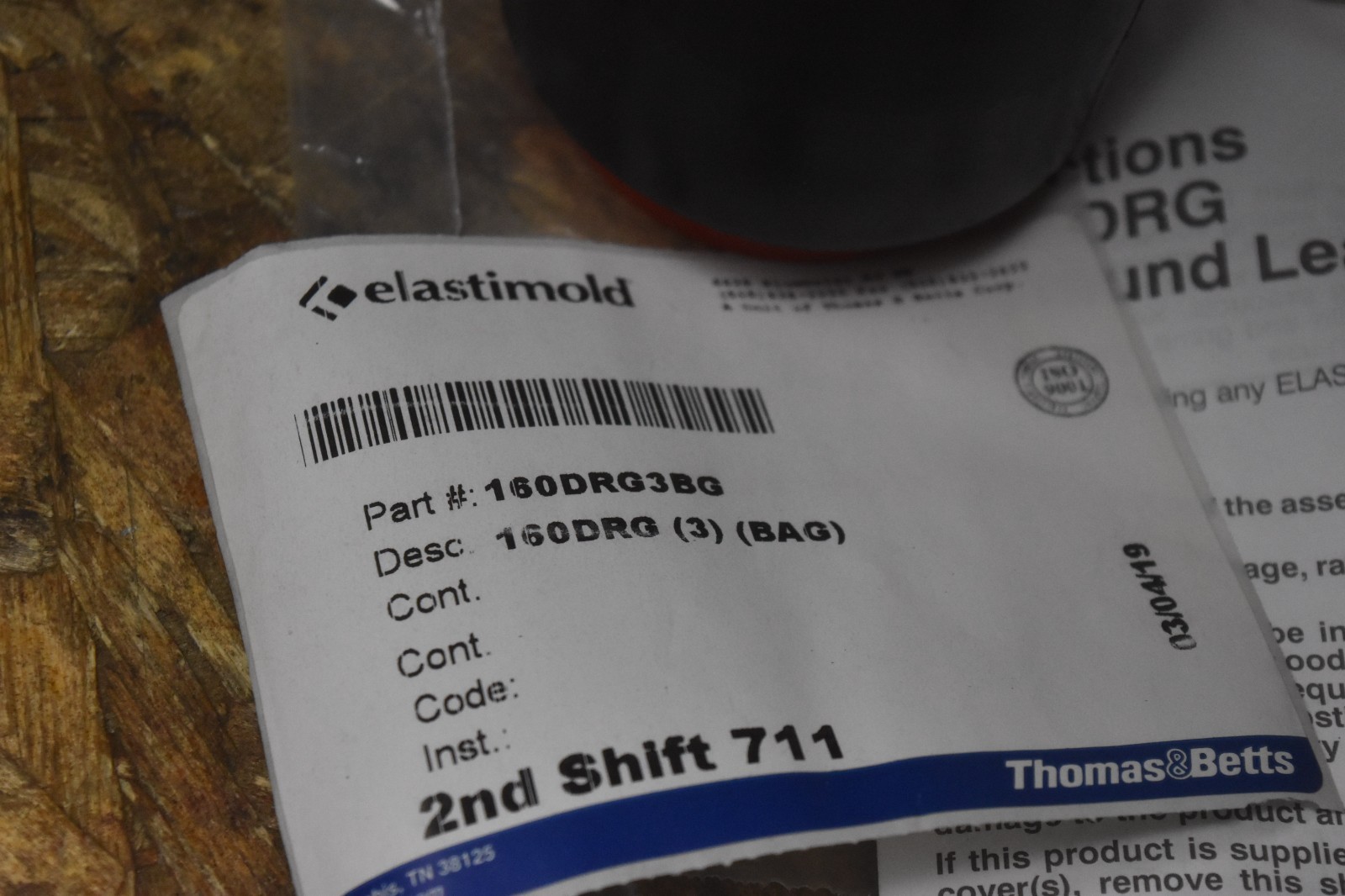 LOT OF 5 Elastimold Insulated Cap w/ Ground Lead 160DRG3BG NOS FREE SHIPPING