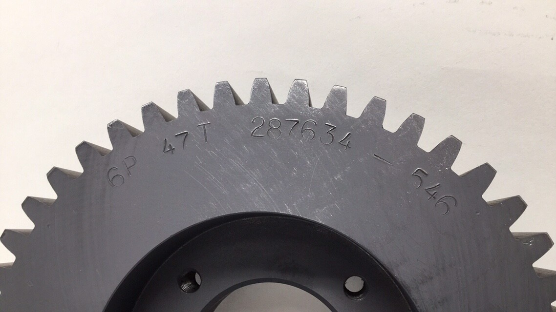 PCMC 287634-546 Gear Chopper Roll 47 Teeth 6 P 2-1/2″ Bore 2″ Width 8-3/16″ OD
