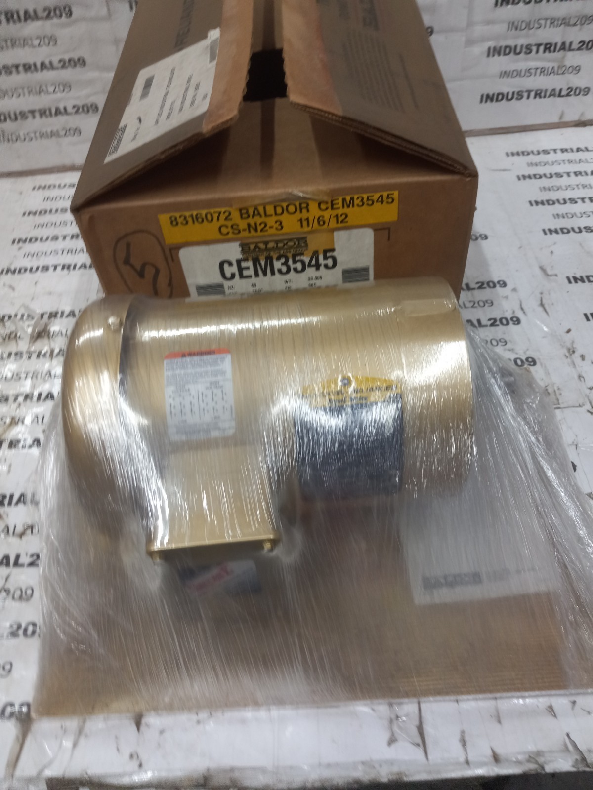 1HP BALDOR RELIANCE EM3546T 1760RPM 60HZ 208-230/460V