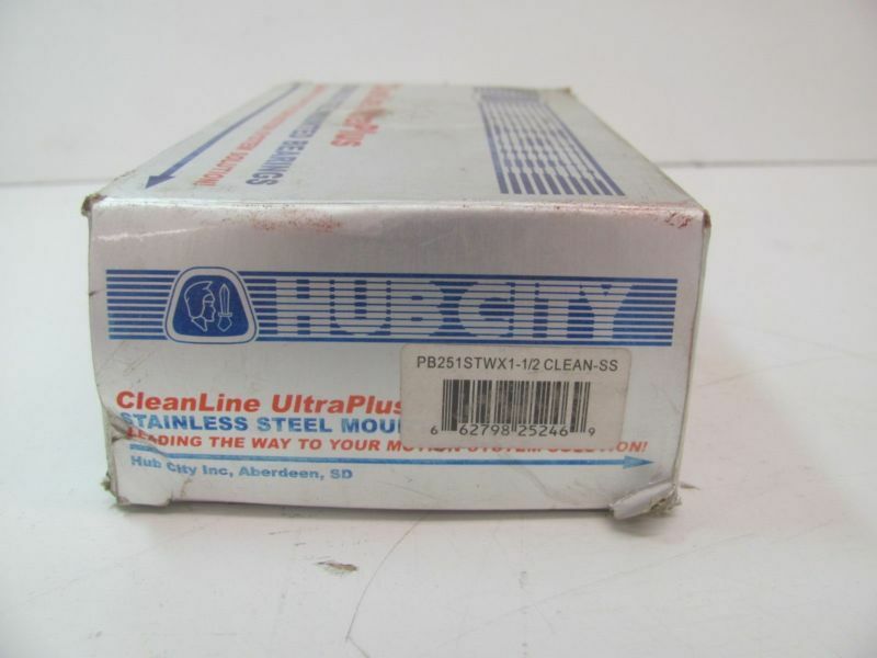 HUBCITY PB251STWX1-1/2 CLEAN SS PILLOW BLOCK BEARING