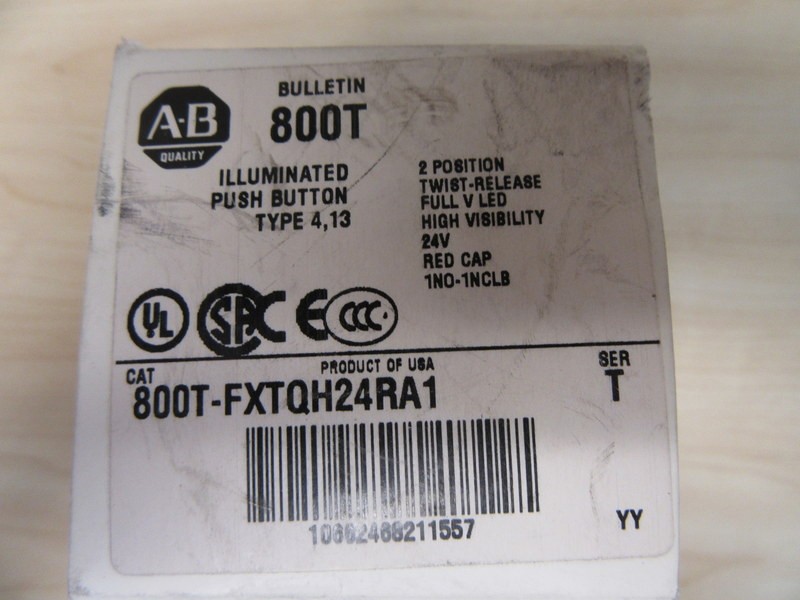 Allen Bradley 800T-FXTQH24RA1 Button 800TFXTQH24RA1